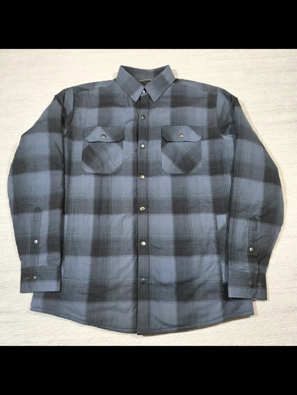 Kuhl JOYRYDR Shirt-Jac Jacket Mens M Fleece Lined Plaid Flannel Shacket #7253